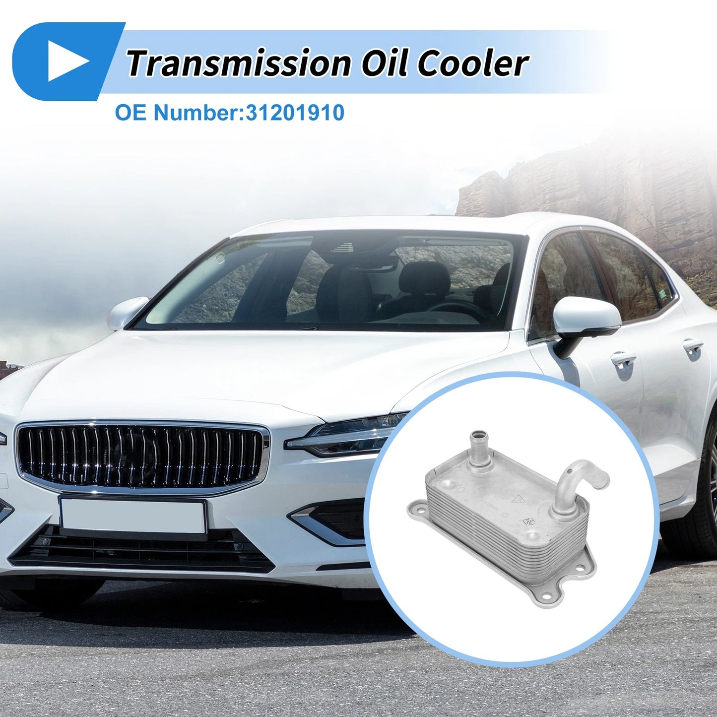 Engine Oil Cooler for Volvo S60 (2001-2009) 1 Set Washer