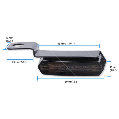6 LED Mini Motorcycle Front Turn Signal Indicator Amber Light for Harley Chopper