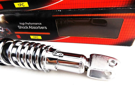 317mm JBS Chrome Rear Shock Absorbers for Honda CB350F (1972-1974)