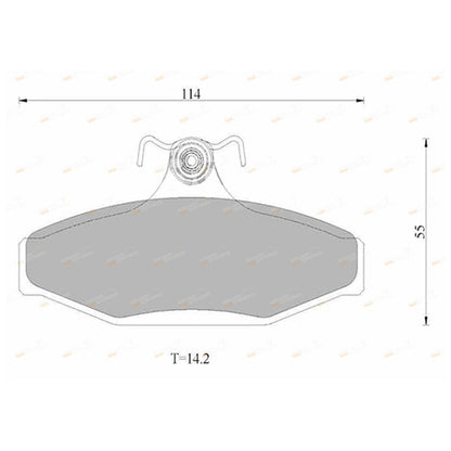 Rear Disc Brake Pads for Toyota Lexcen VS (1996–1997)