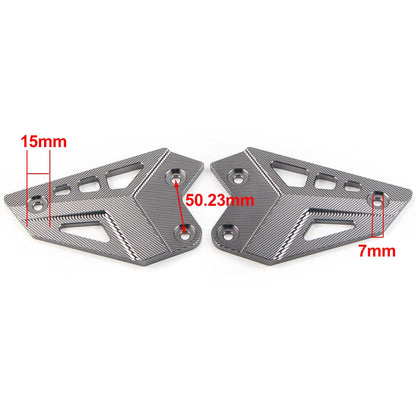 Rear Footrest Heel Plates Guard Protector for KAWASAKI Z900 (2017-2023)