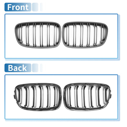 Front Upper Bumper Grille for BMW 1 Series F20 (2011-2014) - Matte Black