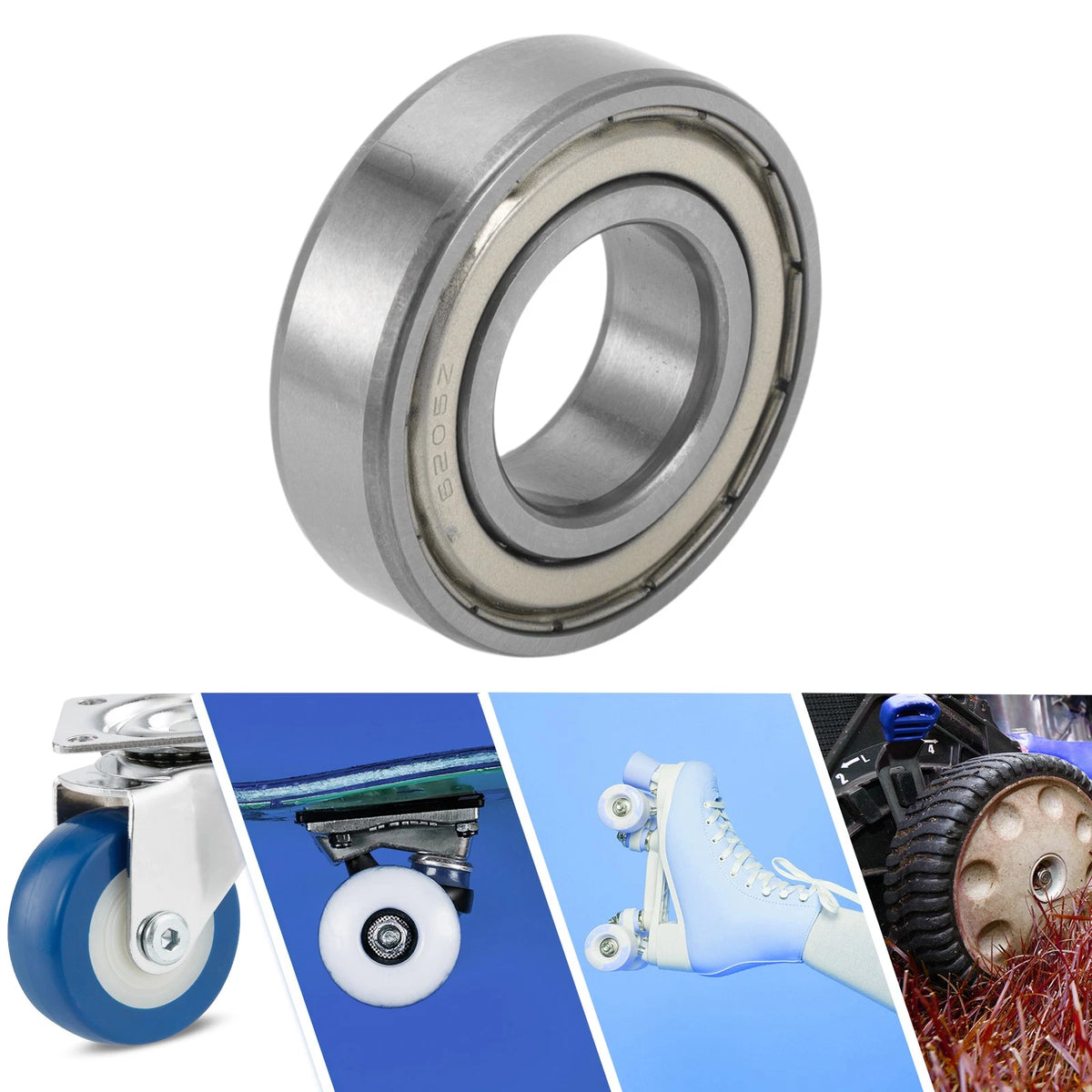 Deep Groove Ball Bearings / 25x52x15mm / for Scooter Skateboard Wheel