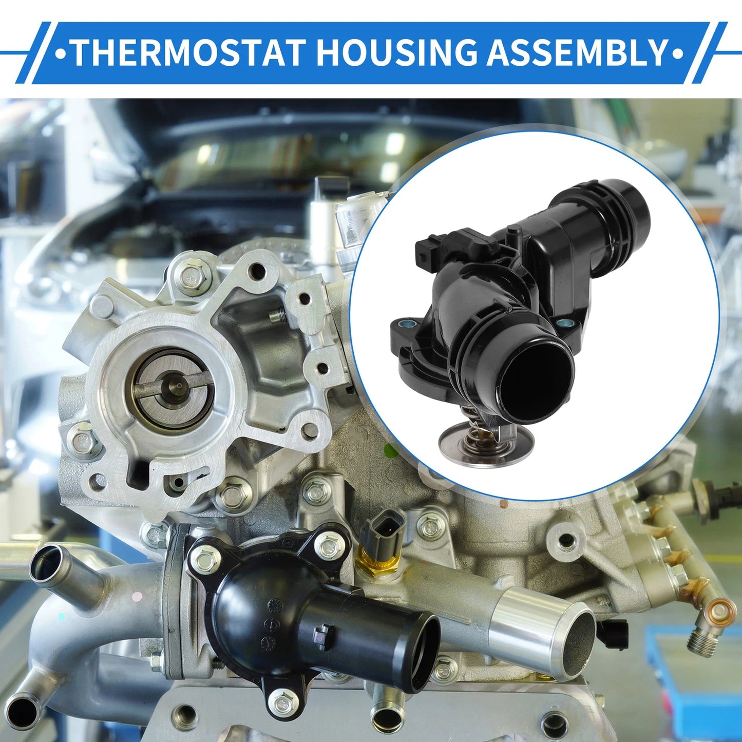 Thermostat Housing Assembly for BMW E46 323i 325i 328i 330i