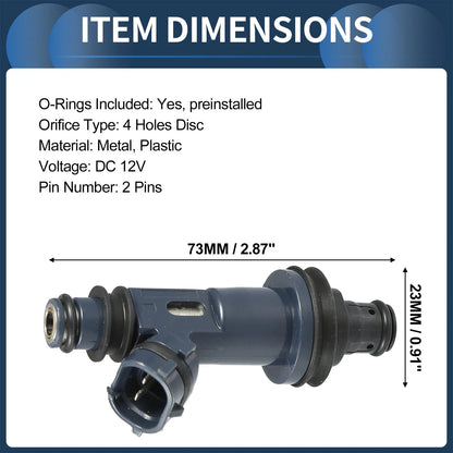 Fuel Injector 3.0L for Toyota Avalon (1998-2004) - 6 x Navy Blue Units