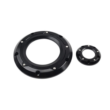 Black Derby Timer Timing Cover for Harley Softail Dyna Touring Road Glide