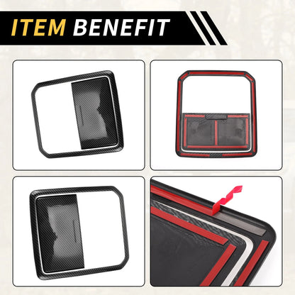 Carbon Fiber Roof Reading Light Cover Trim for Toyota Tundra (2022-2024)