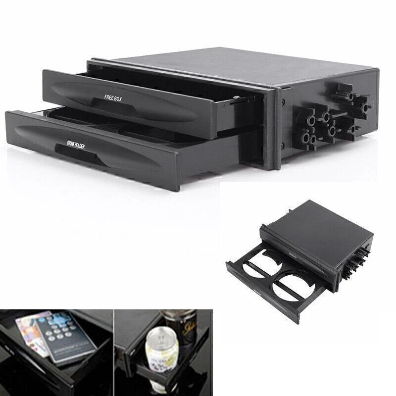 Double Drink Cup Holder for Universal Car Storage Box