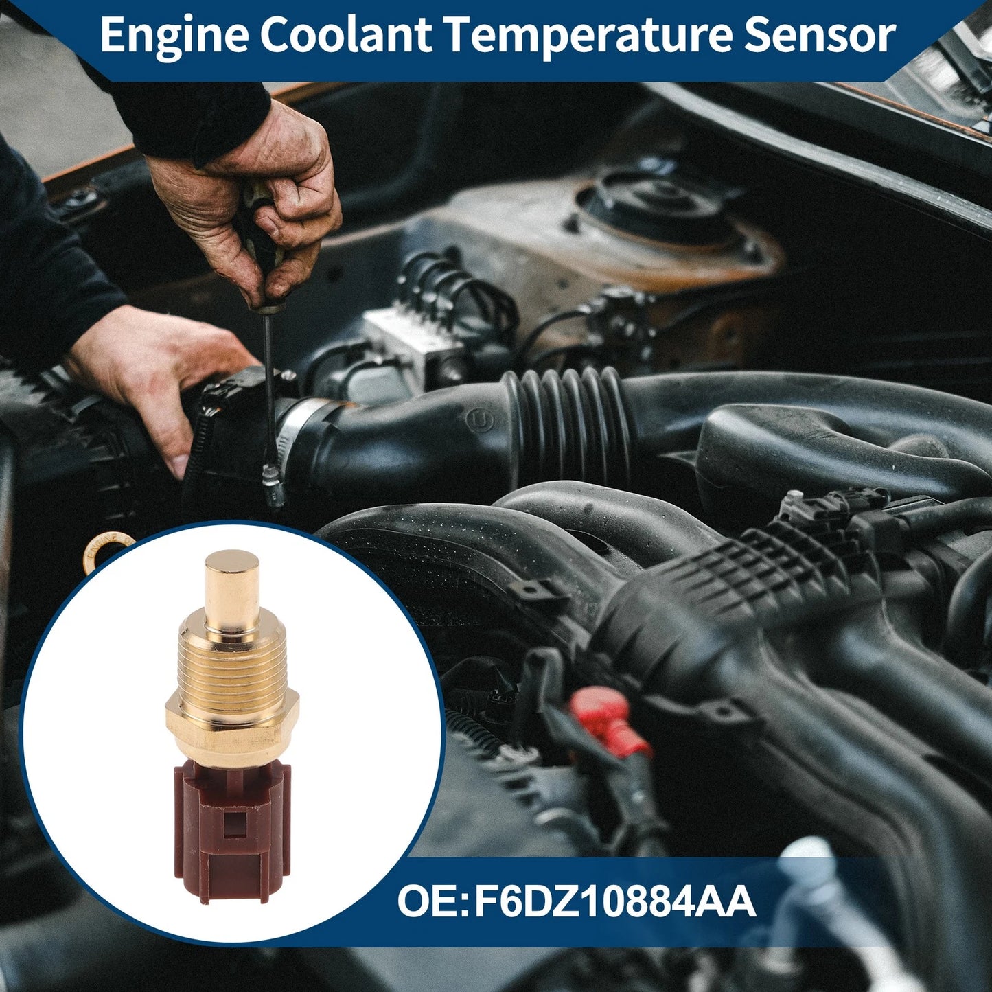 Engine Coolant Temperature Sensor for Ford (1994-2001)