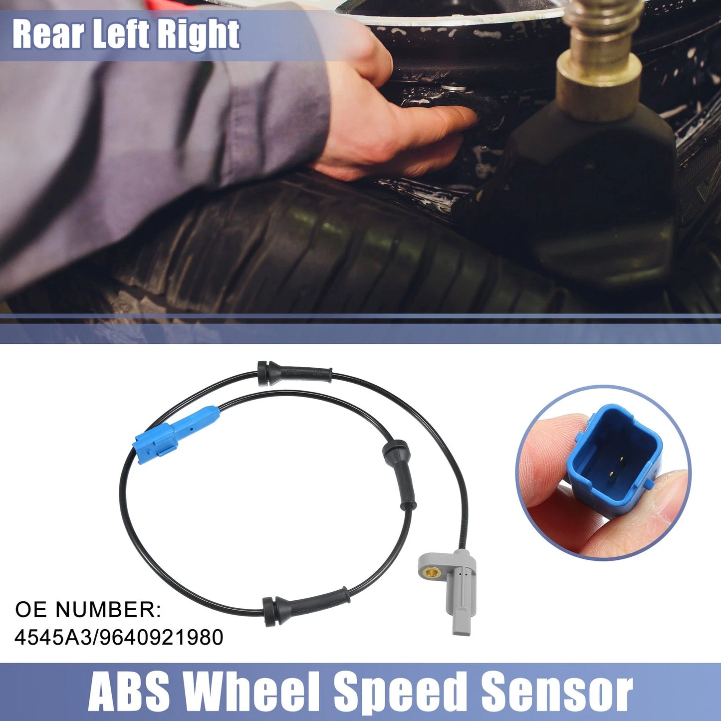 ABS Sensor  Rear Left Right for Peugeot 206 Hatchback (1998-2019)
