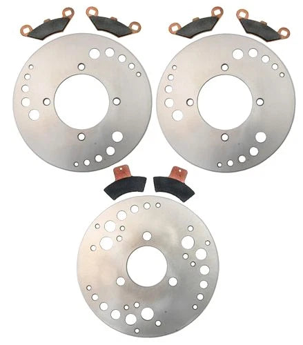 Front & Rear Brake Rotors and Semi-Metallic Pads for Polaris Xpedition 325