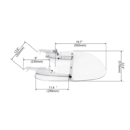 Windshield for Harley Softail Fatboy Lo FLST FLSTC (2000-2017)
