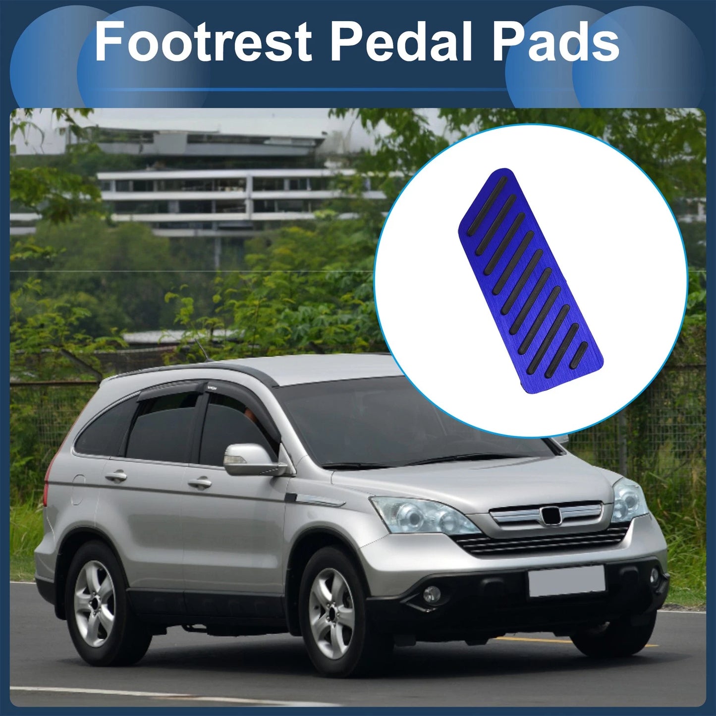 Footrest Pedal Pad Cover for Honda CR-V 2017-2024 Blue
