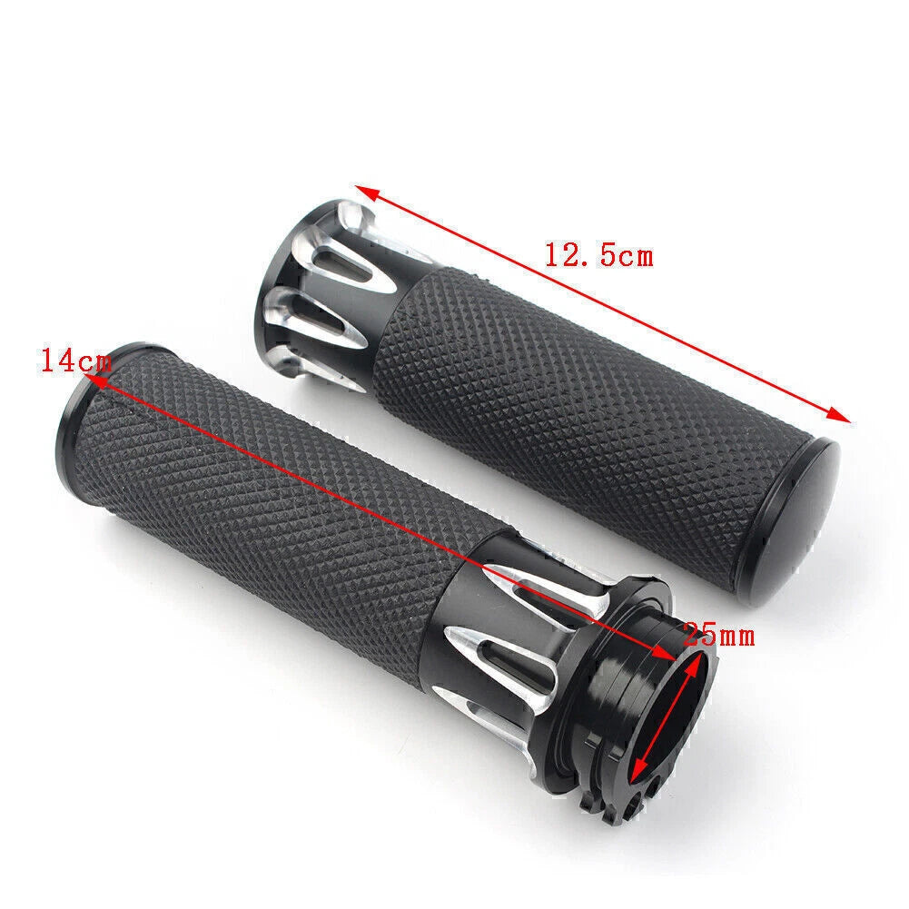 1'' Handle Bar Hand Grip for Harley Touring, Street Glide, Softail, Dyna