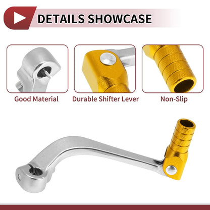 Shifter Lever for Honda CRF110F (2013-2018) Silver Gold Tone
