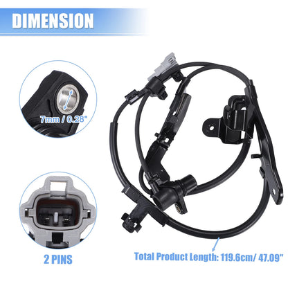 Front ABS Wheel Speed Sensors for Toyota Sequoia Tundra (2008-2021)