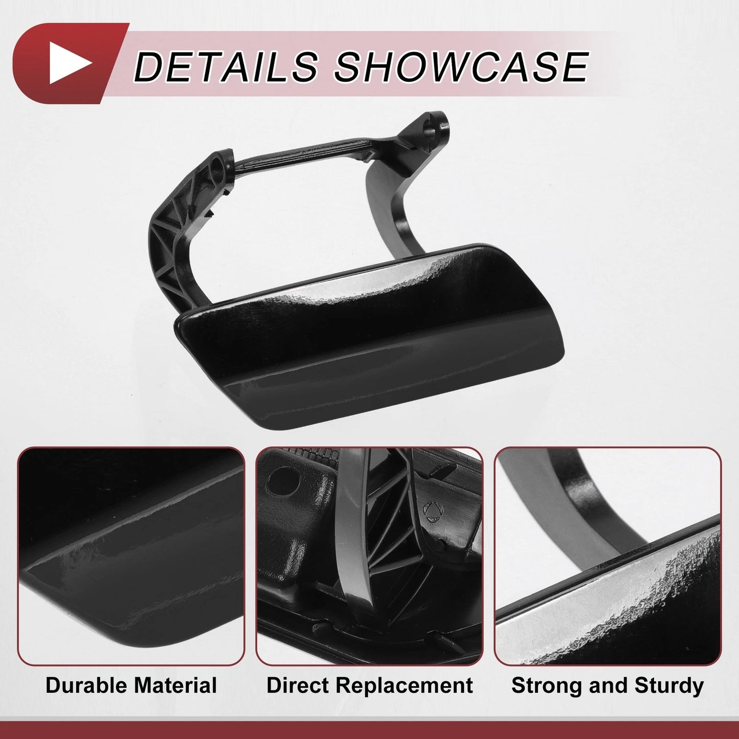 Front Right Washer Nozzle Cover for Mercedes-Benz GL350 (2013-2016) Black