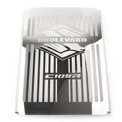 Chrome Steel Radiator Guard Cover for Suzuki Boulevard C109R (2008-2016)