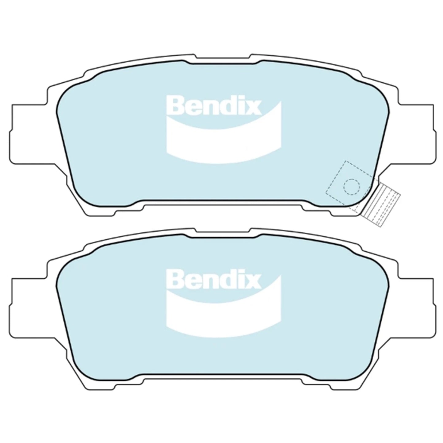 Rear Disc Brake Pads Set for Toyota Avensis ACM20 ACM21 (2001–2010)