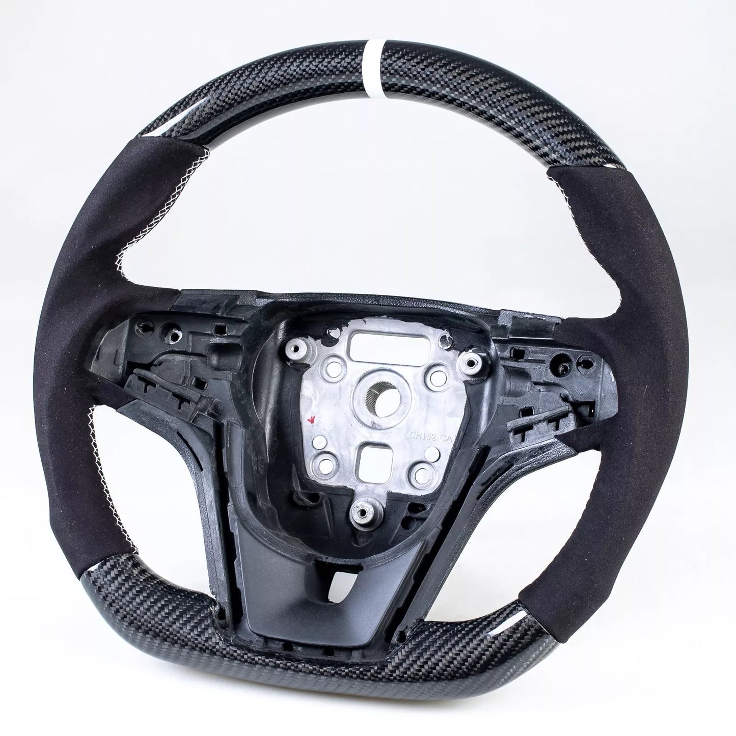 Carbon Flat Bottom Suede Steering Wheel for Chevrolet Camaro (2012-2015)