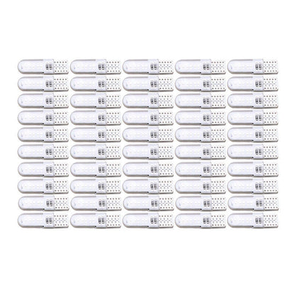 50 x T10 194 W5W COB 2835 SMD 12LED Car License Light Bulbs for Various Models