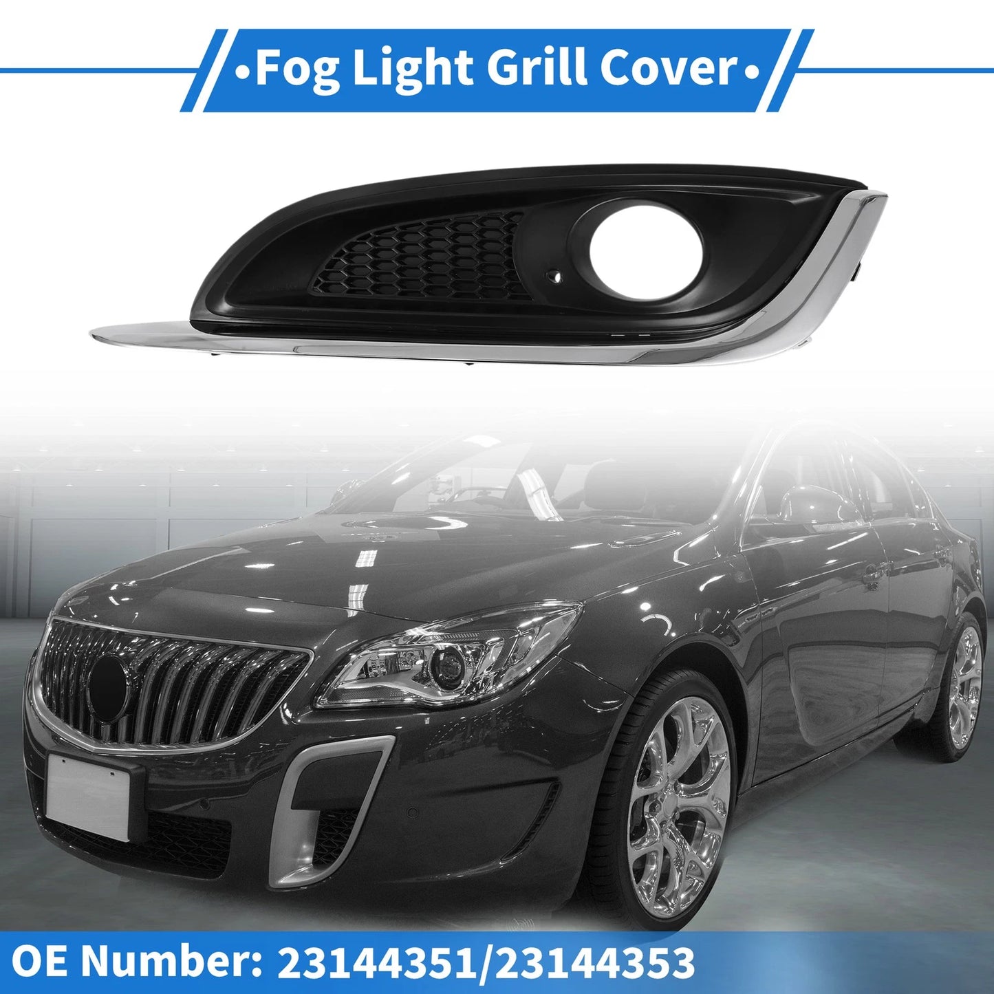 1 Pc Car Front Left Fog Light Grill for Buick Regal (2014–2017)