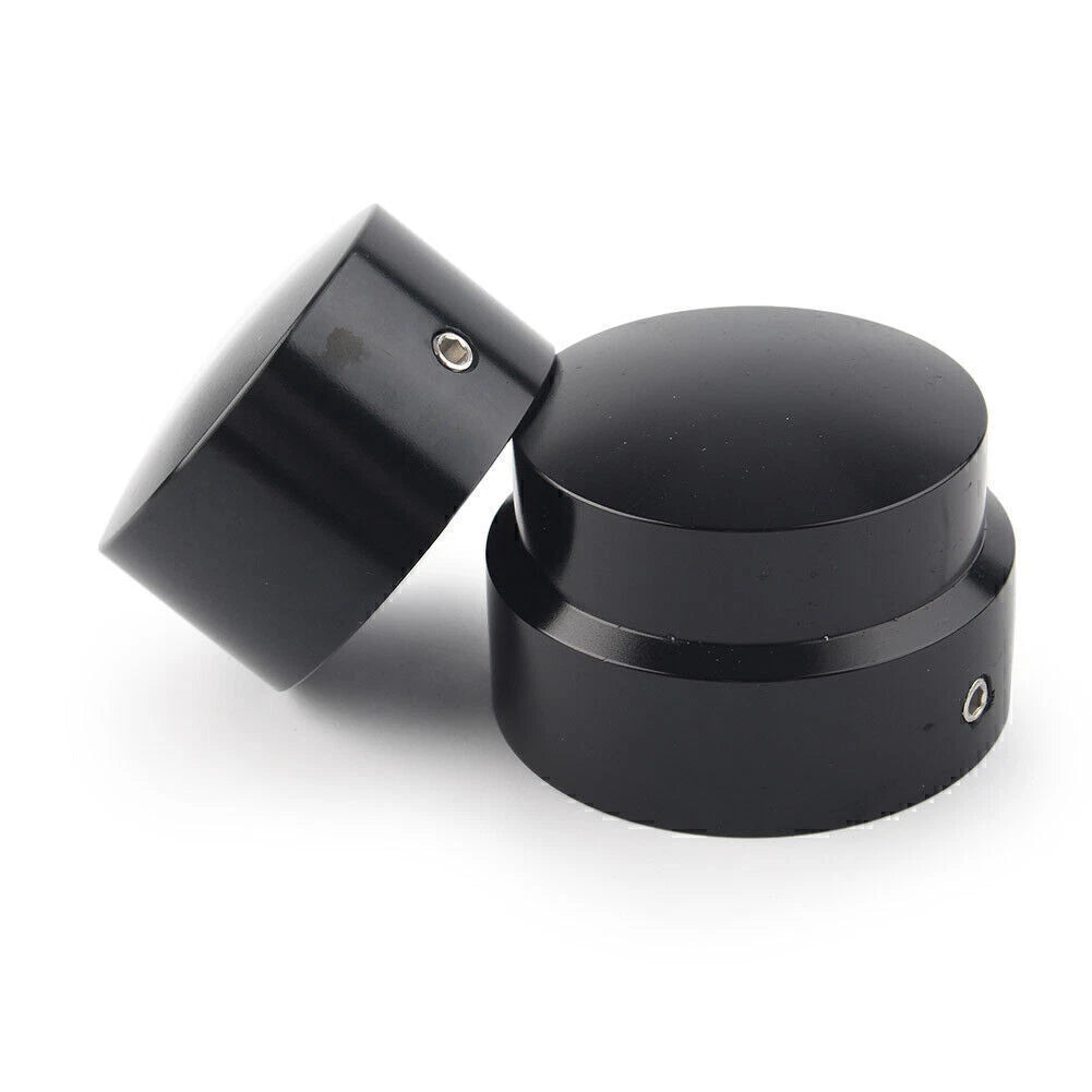 Black Rear Axle Nut Cover Cap Set for Harley XG 2015-Later, XL & Dyna 2008-Up