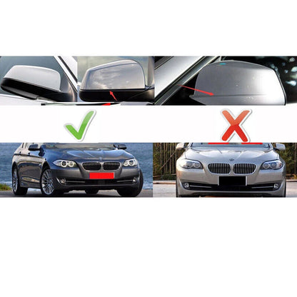 Gloss Black Side Mirror Covers for BMW E60 E61 E63 E64 (2008-2012)