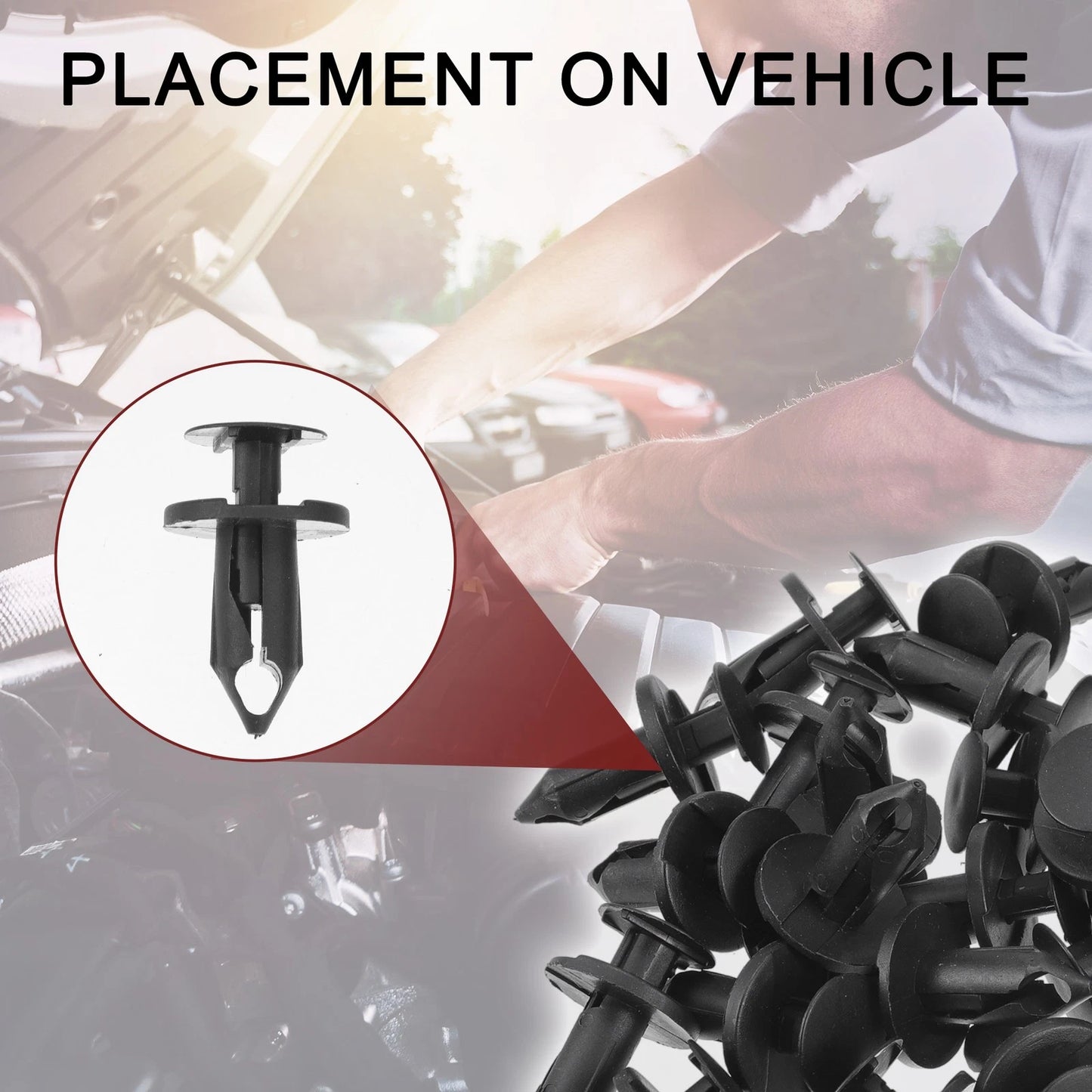 Front Fender Skirt Clips for Ford Escape, Explorer (2002-2012) - 25 Pcs