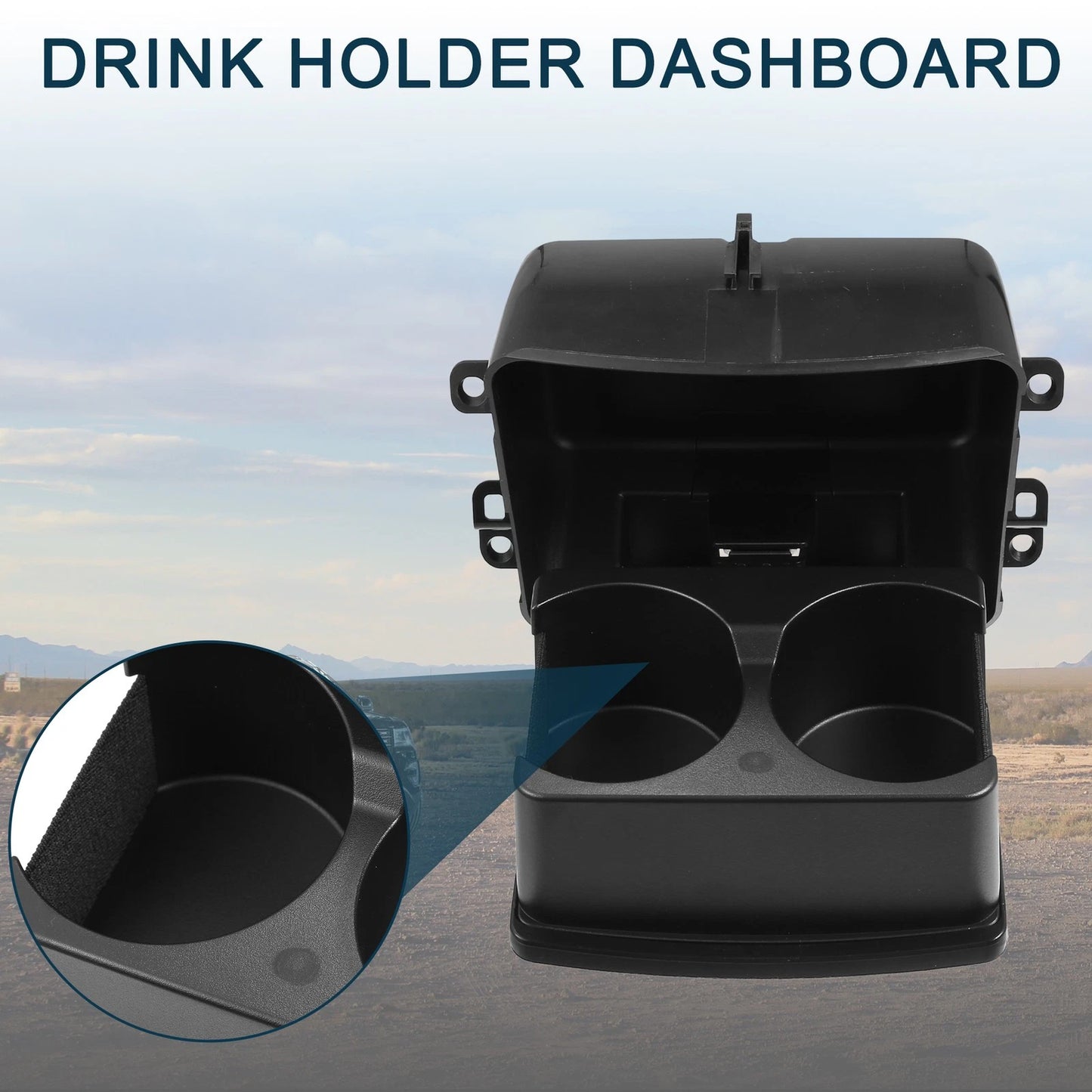 Cup Holder for Ford Explorer (2011-2023) Black Drink Holder