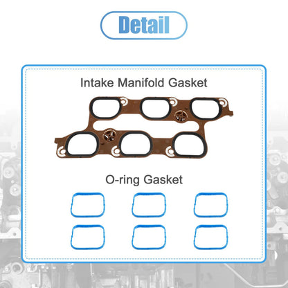 Upper Lower Intake Manifold Gasket Set for Buick and Chevy