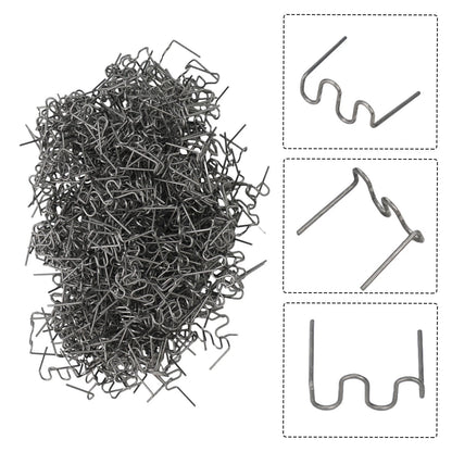 500Pcs 0.8mm Plastic Welding Wave Staples