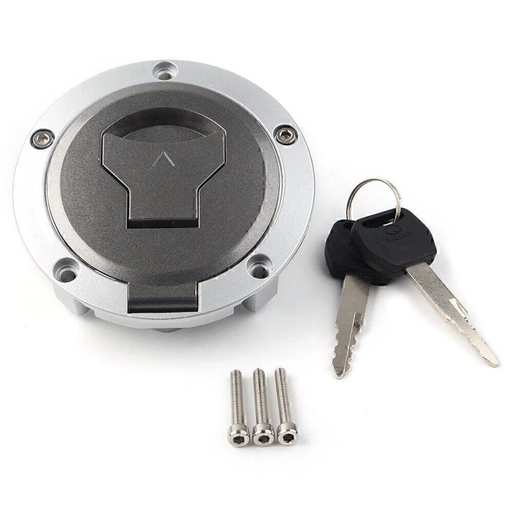 Motorcycle Fuel Gas Cap Cover Alloy Lock Keys for Honda Rebel 300 (2017-2018)