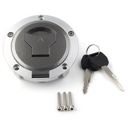 Motorcycle Fuel Gas Cap Cover Alloy Lock Keys for Honda Rebel 300 (2017-2018)