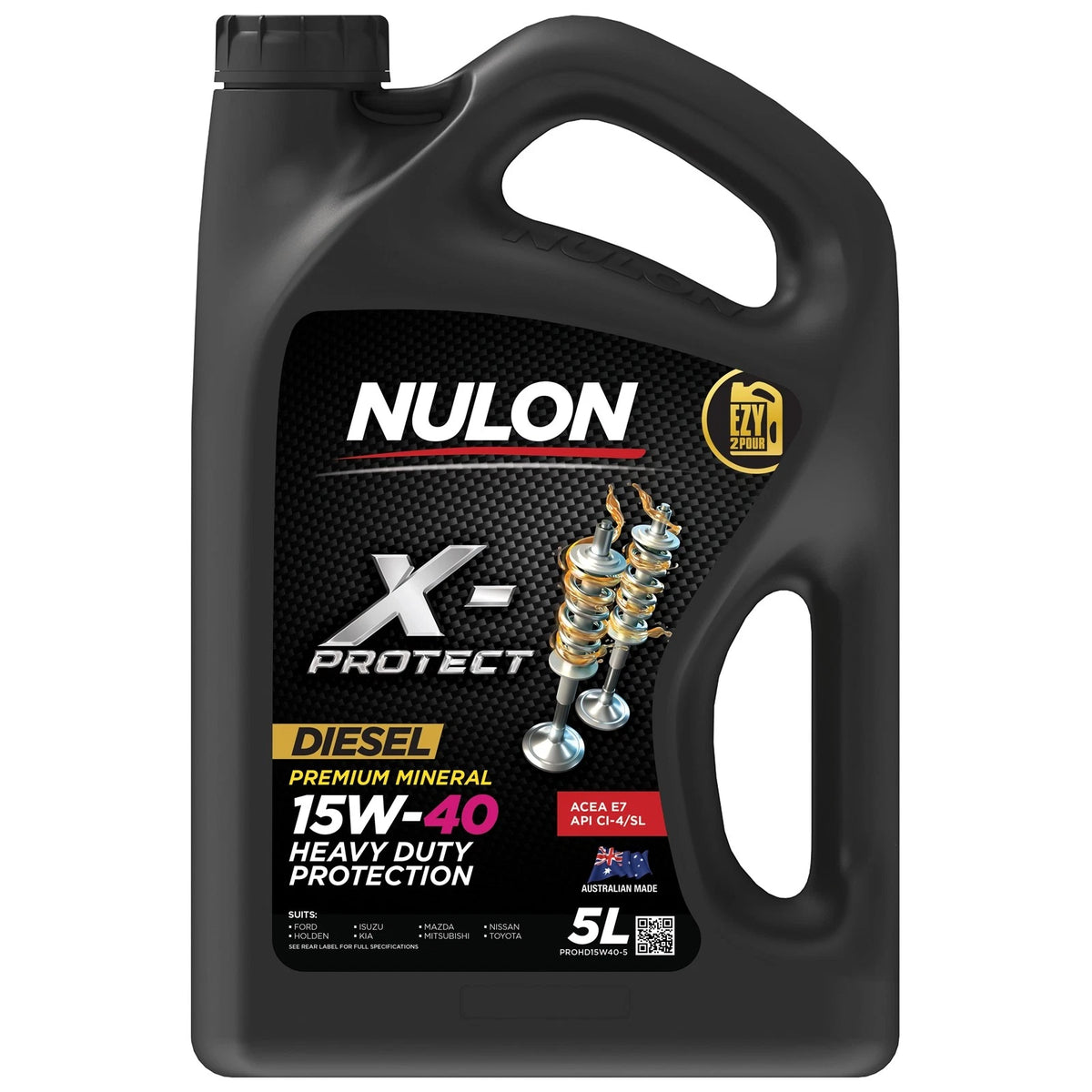 Nulon X-Protect Diesel 15W-40 HD Protection Engine Oil 5L PROHD15W40