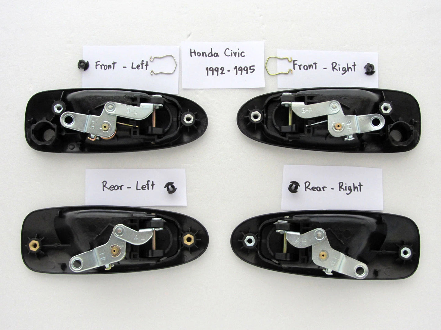 Honda Civic Outside Door Handle Set for 1992-1995 4-Door Models
