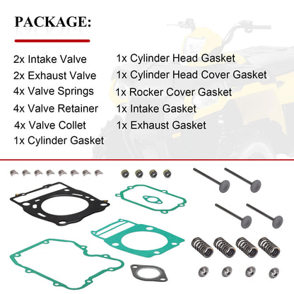 Exhaust Intake Valve Gasket Kit for Polaris Sportsman 400/450/500