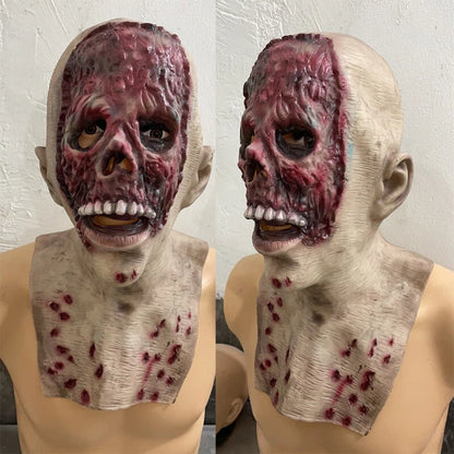 Melting Face Zombie Latex Mask for Halloween