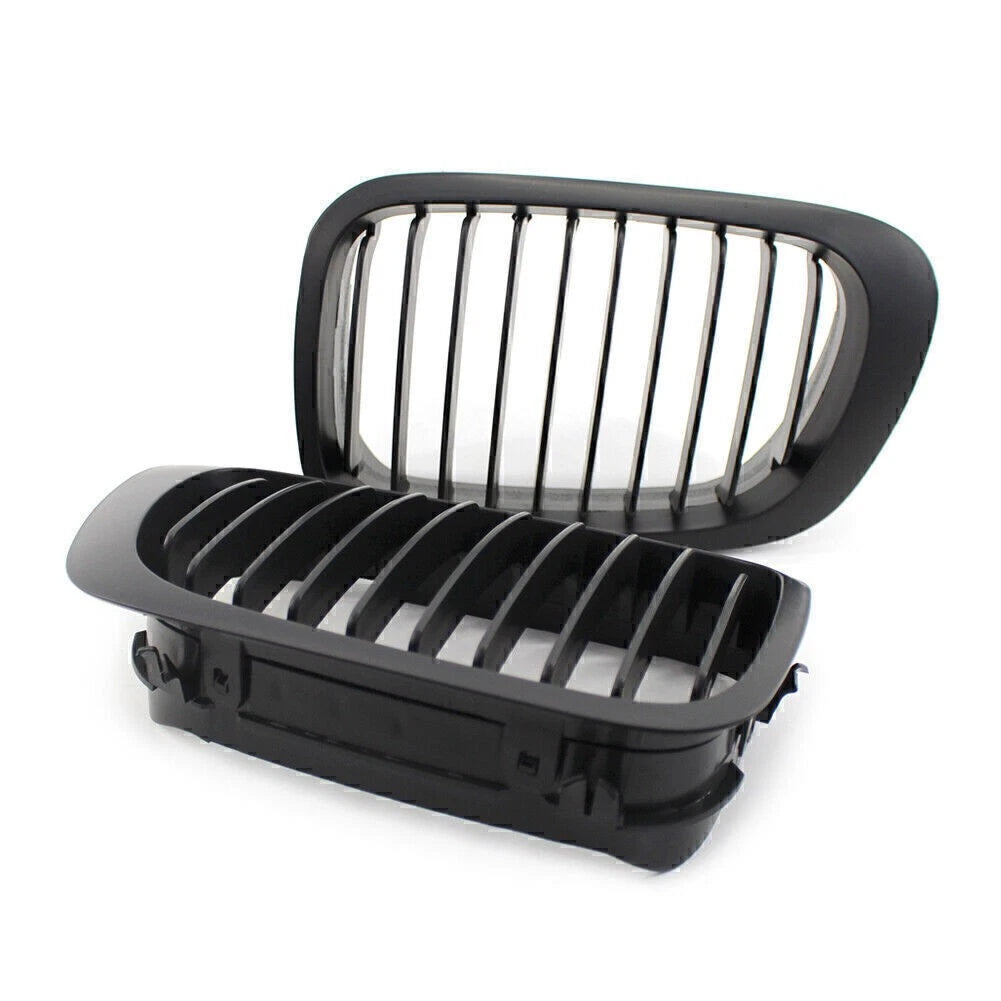 Matte Black Single Slat Front Bumper Grille for BMW 3 Series E46 Coupe/Cabrio (2000-2006)