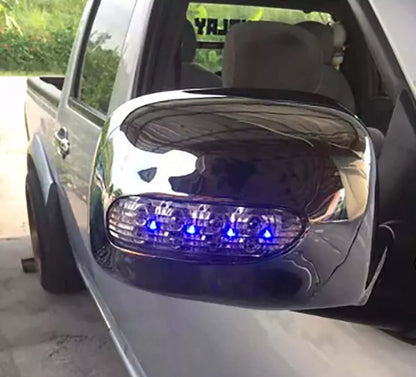L.E.D Chrome Mirror Covers for Isuzu D-Max (2002-2006)