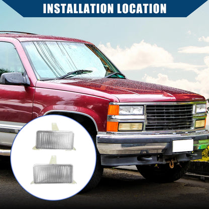 2x Car Lens Park Signal Lights Cover for Chevrolet Blazer (1983 - 1984)