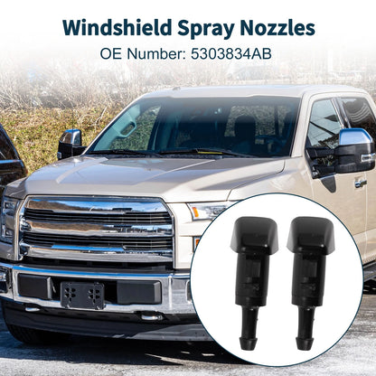 Windshield Washer Nozzle & Gasket, Fluid Hose for Jeep (2007-2018)