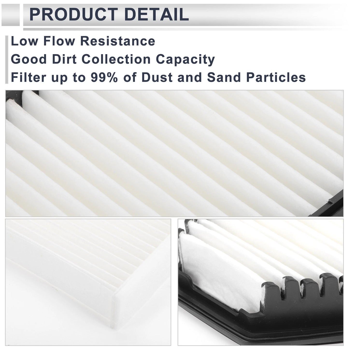 Cabin Air Filter Combo for Kia Soul 1.6L 2.0L (2014-2019)