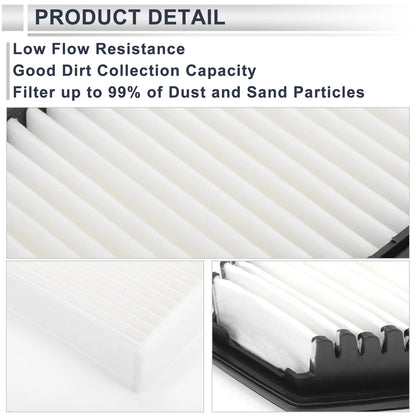 Cabin Air Filter Combo for Kia Soul 1.6L 2.0L (2014-2019)