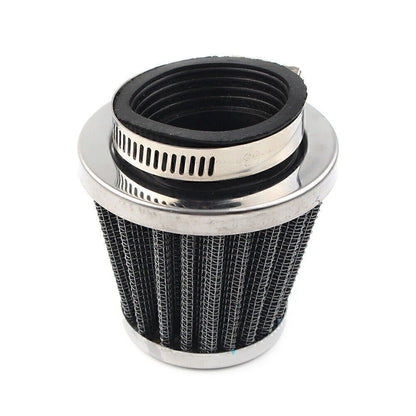 42mm Chrome Motorcycle Air Filter Cleaner for Dirt Pit Quad ATV Bike