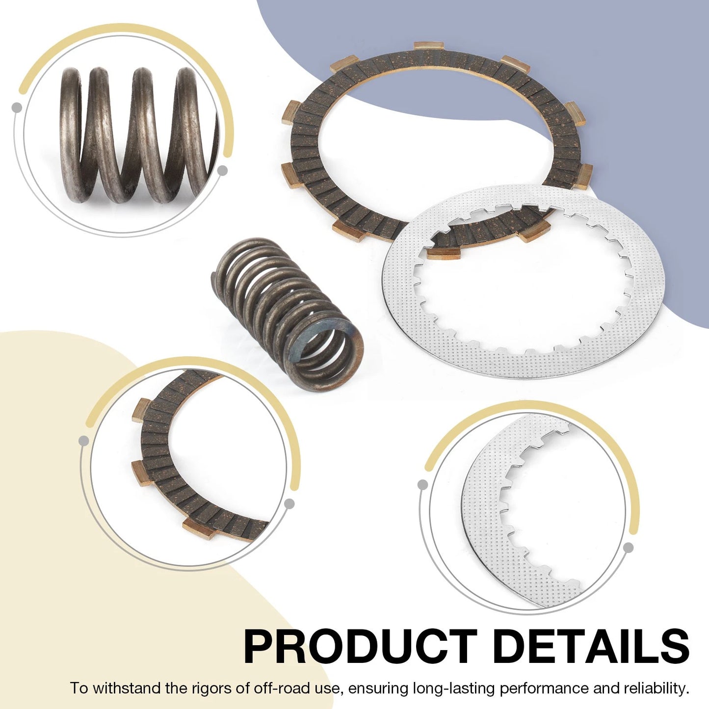 Clutch Friction Steel Plates Springs for Honda VT750CS Shadow Aero (2010–2019)