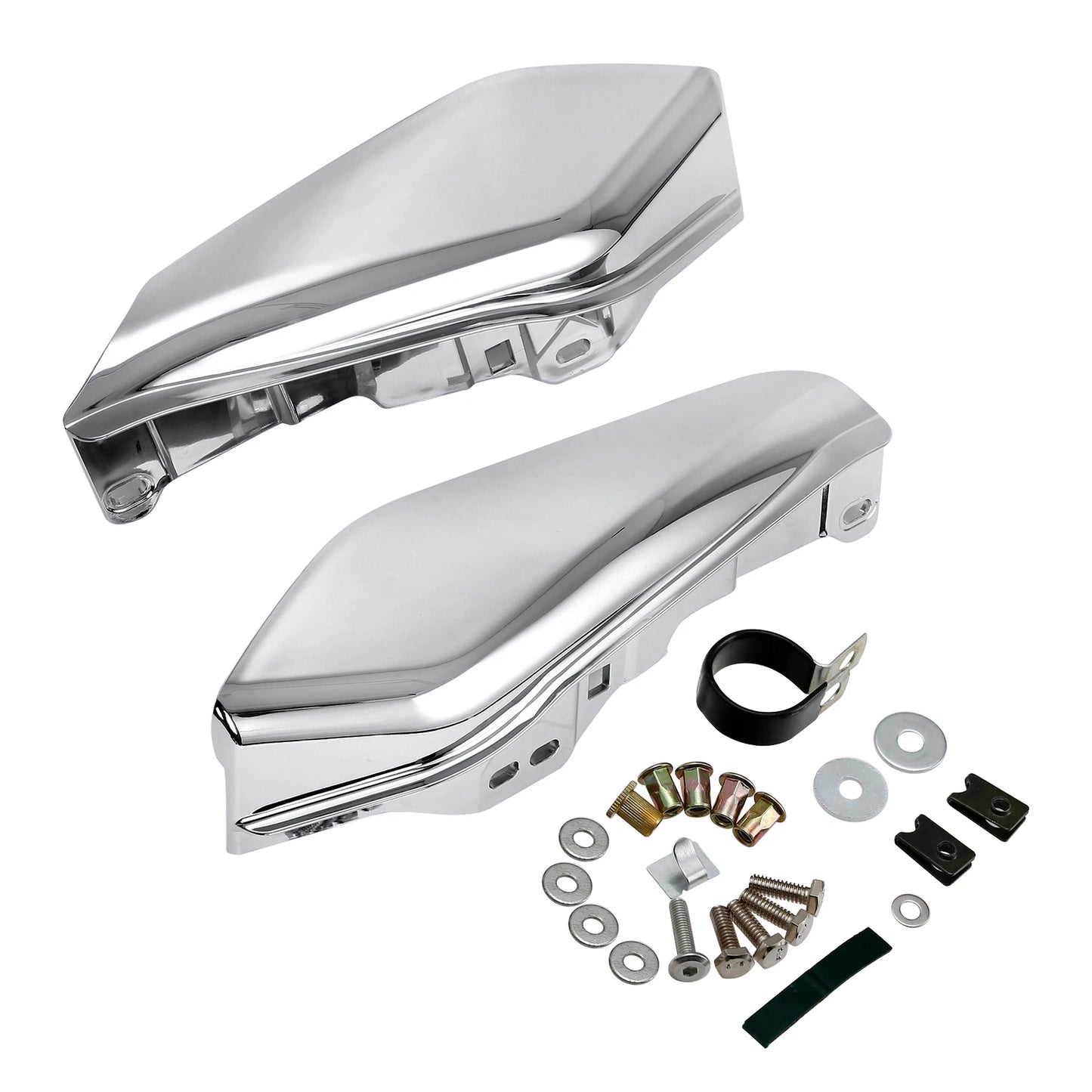 Mid-Frame Chrome Air Deflectors for Harley Road Glide (2017 - 2023)