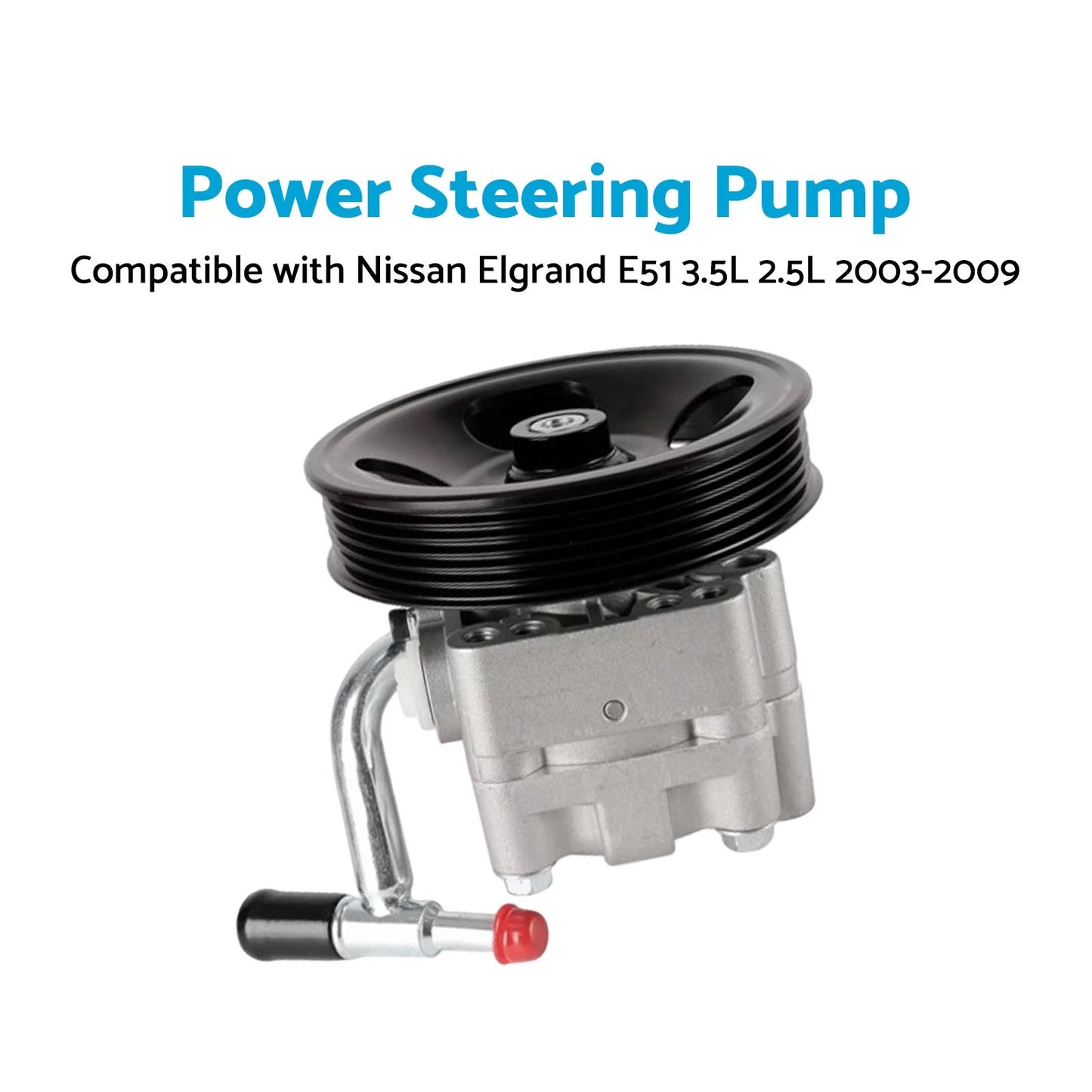Power Steering Pump for Nissan Elgrand E51 2.5L 3.5L (2003-2009)