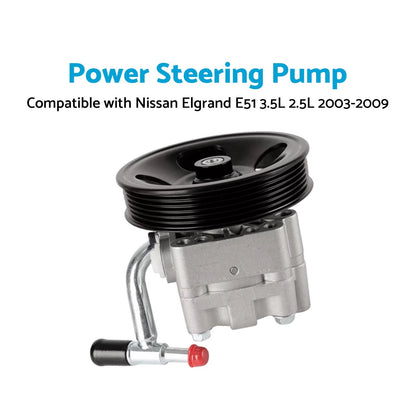 Power Steering Pump for Nissan Elgrand E51 2.5L 3.5L (2003-2009)