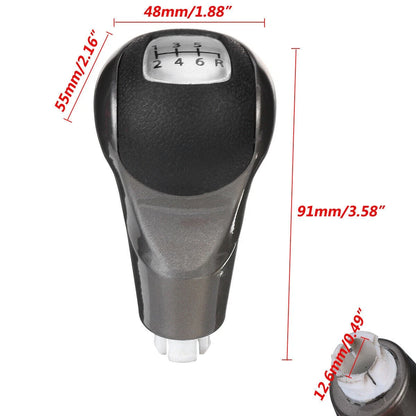 6-Speed Gear Shift Knob with Gaiter Cover for Honda Civic (2006–2011)